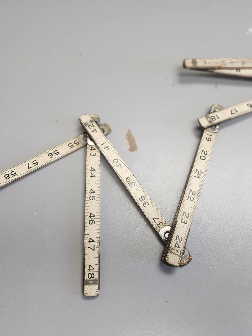 Stanley Folding Wooden Ruler in Cream and Brown - Picture 9 of 12